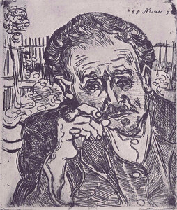 Man with pipe (Portrait of Dr. Gachet)